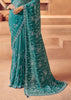 Tropical Green Designer Tissue Silk Saree