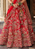 Bridal Red Heavy Embroidered Designer Lehenga