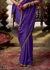 “Exclusive Offer” : Woven Designer Embroidered Silk Saree With Contrast Blouse