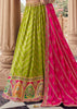 Lime Green Embroidered Designer Lehenga Set