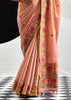 Soft Pink Woven Tissue Silk Saree