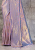 Lavender Woven Kanjivaram Silk Saree