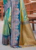 Green Dual Tone Woven Banarasi Silk Saree