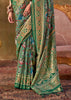 Medium Green Printed Patola Silk Saree