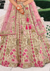 Off White & Pink Heavy Embroidered Designer Lehenga