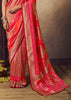 Princess Pink Woven Soft Silk Saree