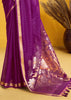 Dahlia Purple Woven Cotton Silk Saree