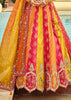 Multicolor Embroidered Stitched Designer Lehenga