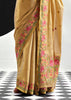 Safari Beige Woven Tissue Silk Saree
