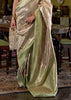 Pista Green Dual Tone Kanjivaram Silk Saree