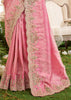 Blush Pink Embroidered Designer Saree