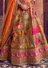 Multicolour Banarasi Silk Embroidered Lehenga