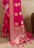 Princess Pink Woven Banarasi Silk Saree