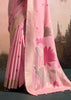 Blush Pink Woven Linen Cotton Silk Saree