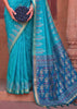 Heritage Blue Woven Banarasi Silk Saree