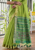 Green Woven Silk Saree With Patola Pallu