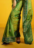 Pista Green Woven Banarasi Silk Saree
