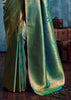 Cadmium Green Banarasi Silk Saree