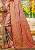Wine Purple Dual Tone Woven Banarasi Silk Saree