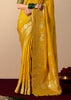 Spectra Yellow Woven Banarasi Silk Saree