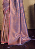 Lavender Woven Kanjivaram Silk Saree