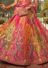 Multicolour Banarasi Silk Embroidered Lehenga