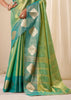 Mint Green Woven Patola Tissue Silk Saree