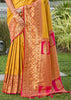 Festive Yellow Woven Banarasi Silk Saree