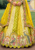 Lemon Green Embroidered Lehenga