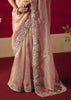Rose Pink Designer Embroidered Saree