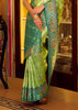 Lime Green Woven Patola Tissue Silk Saree