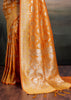 Jaffa Orange Woven Banarasi Silk Saree