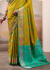 Mehndi Green Woven Patola Silk Saree