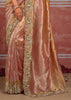 Pastel Pink Embroidered Designer Saree