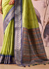Glow Green Woven Tissue Silk Saree