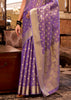 Veronica Purple Woven Banarasi Tissue Silk Saree