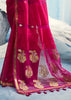 Magenta Pink Woven Cotton Silk Saree