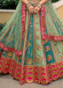 Emerald Blush Embroidered Lehenga