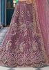 Beige Embroidered Net Lehenga