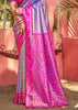 Paisley Purple Woven Kanjivaram Silk Saree