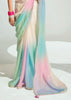 Delight Multicolour Ombre Banarasi Tissue Saree