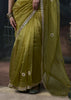 Herbal Green Embroidered Designer Saree