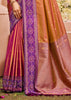 Copper Brown Woven Banarasi Silk Saree