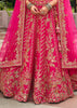 Hot Pink Heavy Embroidered Stitched Designer Lehenga