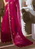 Beet Red Designer Silk Saree