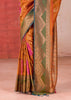 Russet Orange Dual Tone Bronze Zari Woven Banarasi Silk Saree