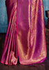 Dahlia Purple Banarasi Silk Saree