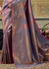 Purple Woven Banarasi Silk Saree
