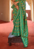 Medium Green Printed Patola Silk Saree