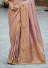 Orchid Mauve Bead Work Kanjivaram Soft Silk Saree